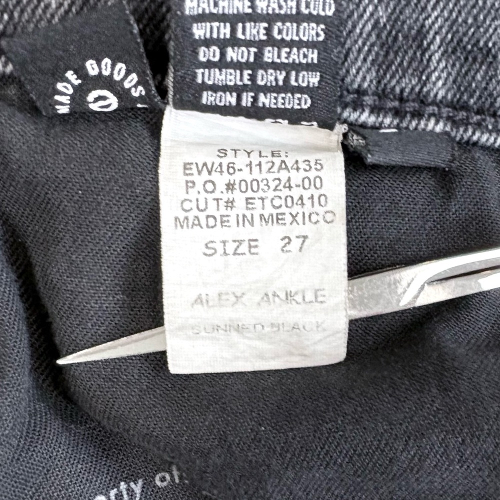 Etica Alex High Rise Skinny Jeans in Sunned Black Size 27 - Picture 14 of 14